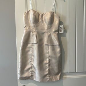Aidan Maddox Peplum Dress